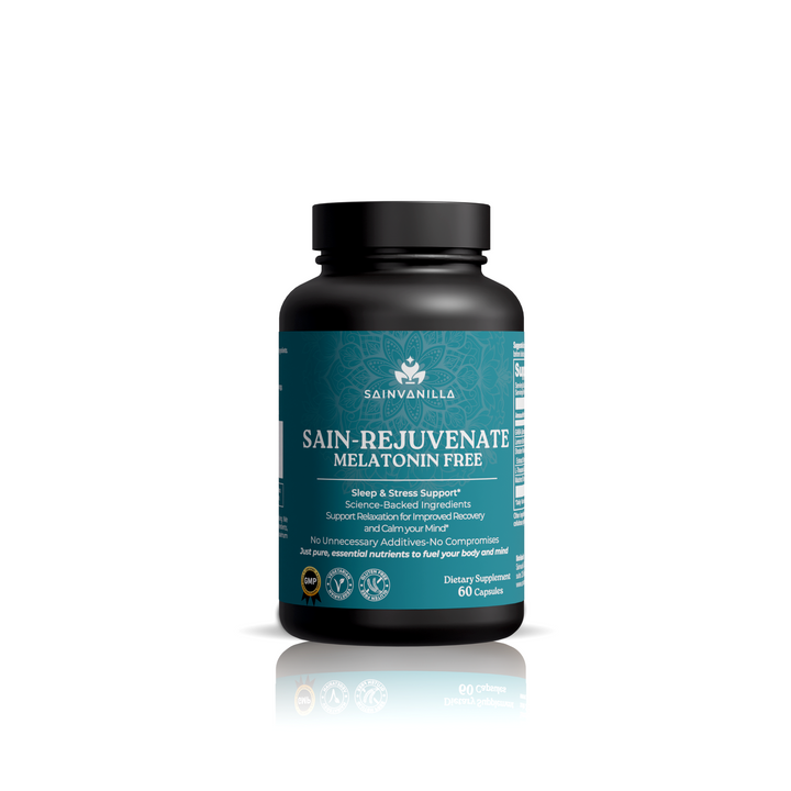 SAIN-REJUVENATE — Sleep & Stress Support — Melatonin-Free, Vegetarian