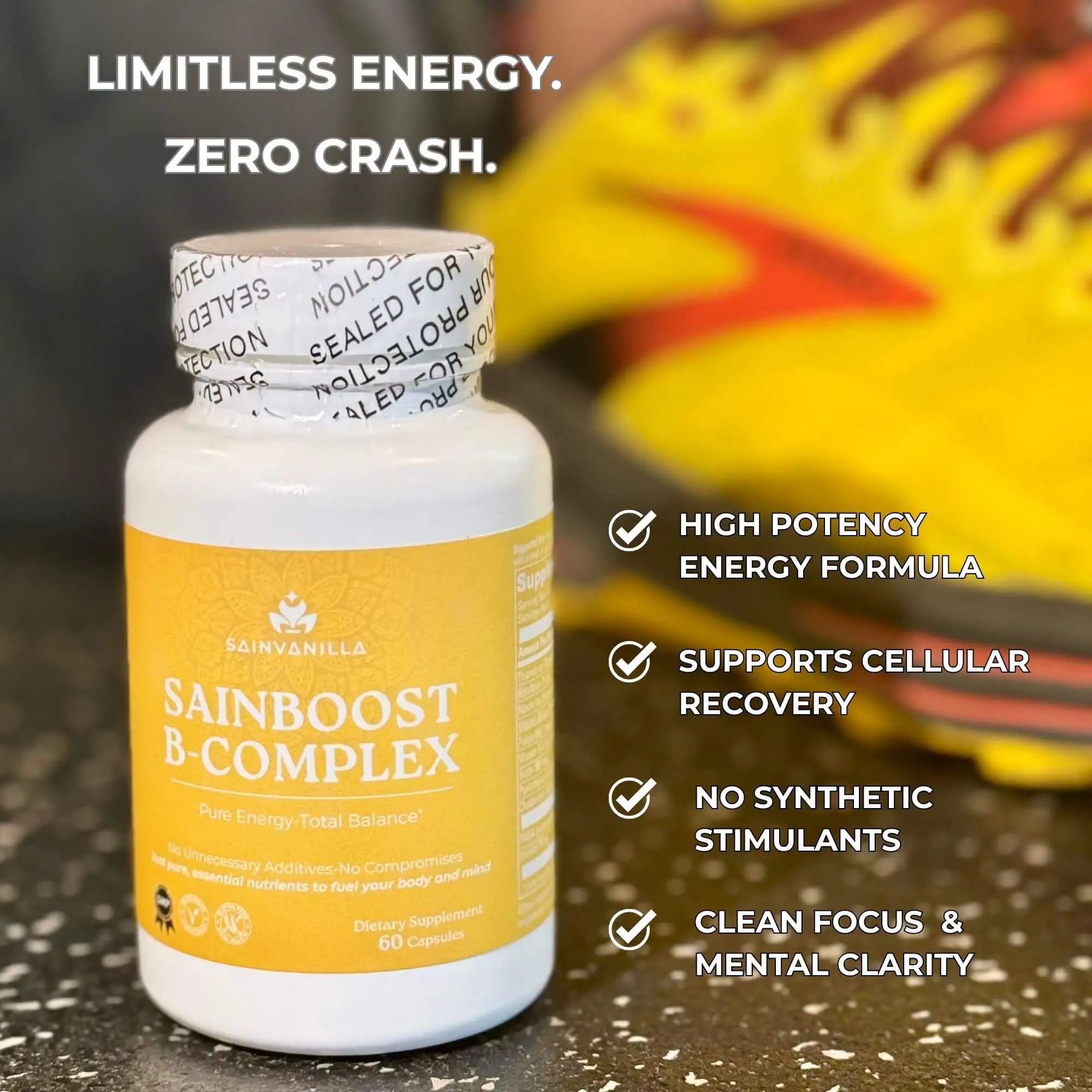 SainBOOST B-Complex — High-Potency Metabolic Fuel and Nervous System Support