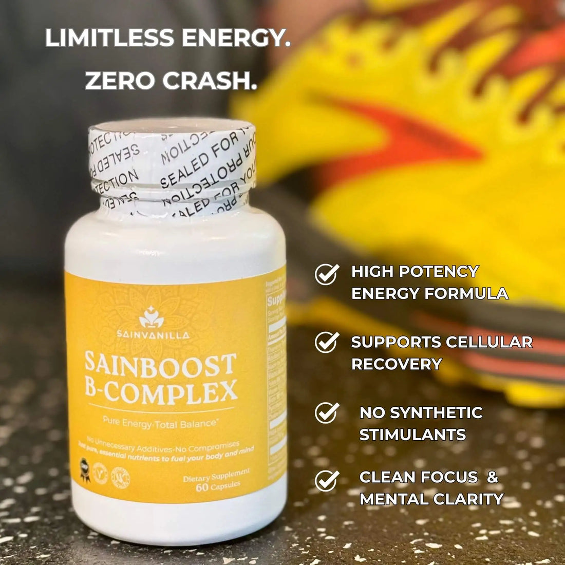 SainBOOST B-Complex — High-Potency Metabolic Fuel and Nervous System Support