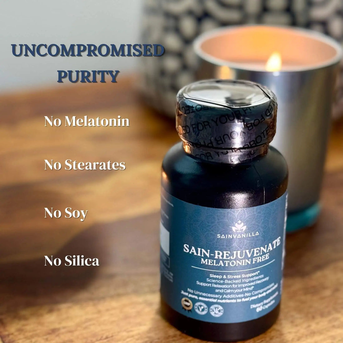 SAIN-REJUVENATE | Advanced Stress Relief and Deep Sleep (Melatonin-Free)